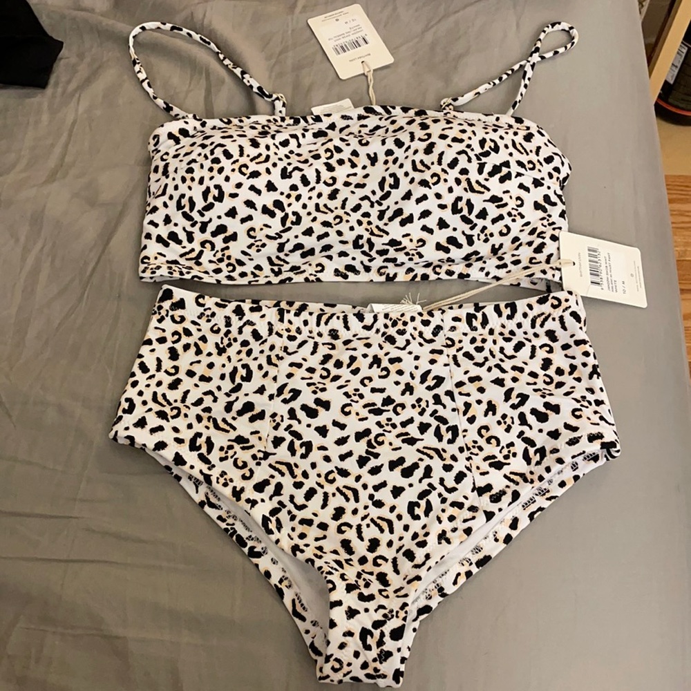 Rhythm Swimsuit leopard print - white - Sz M